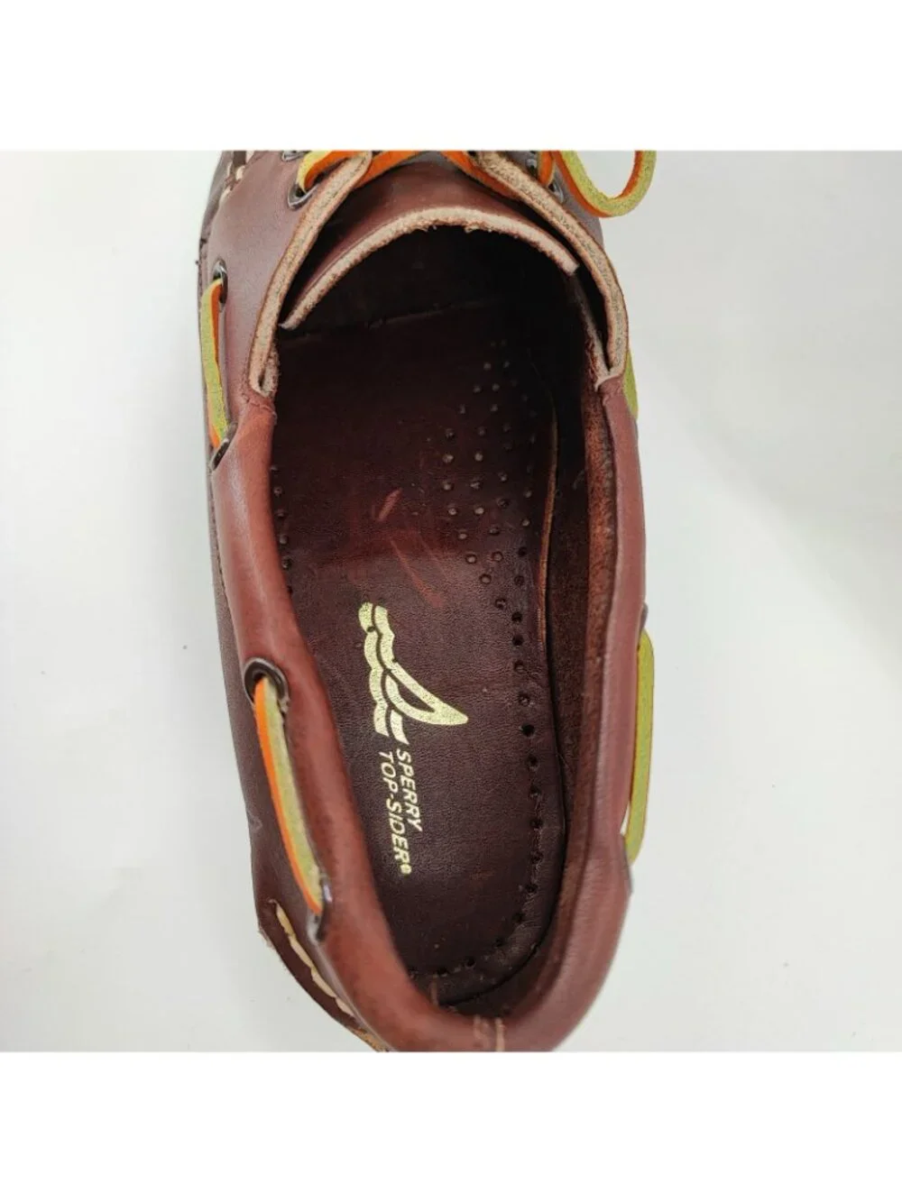 Sperry Authentic Original 2-Eye Men's Size 8.5 Leather Brown Boat Shoe 0197514